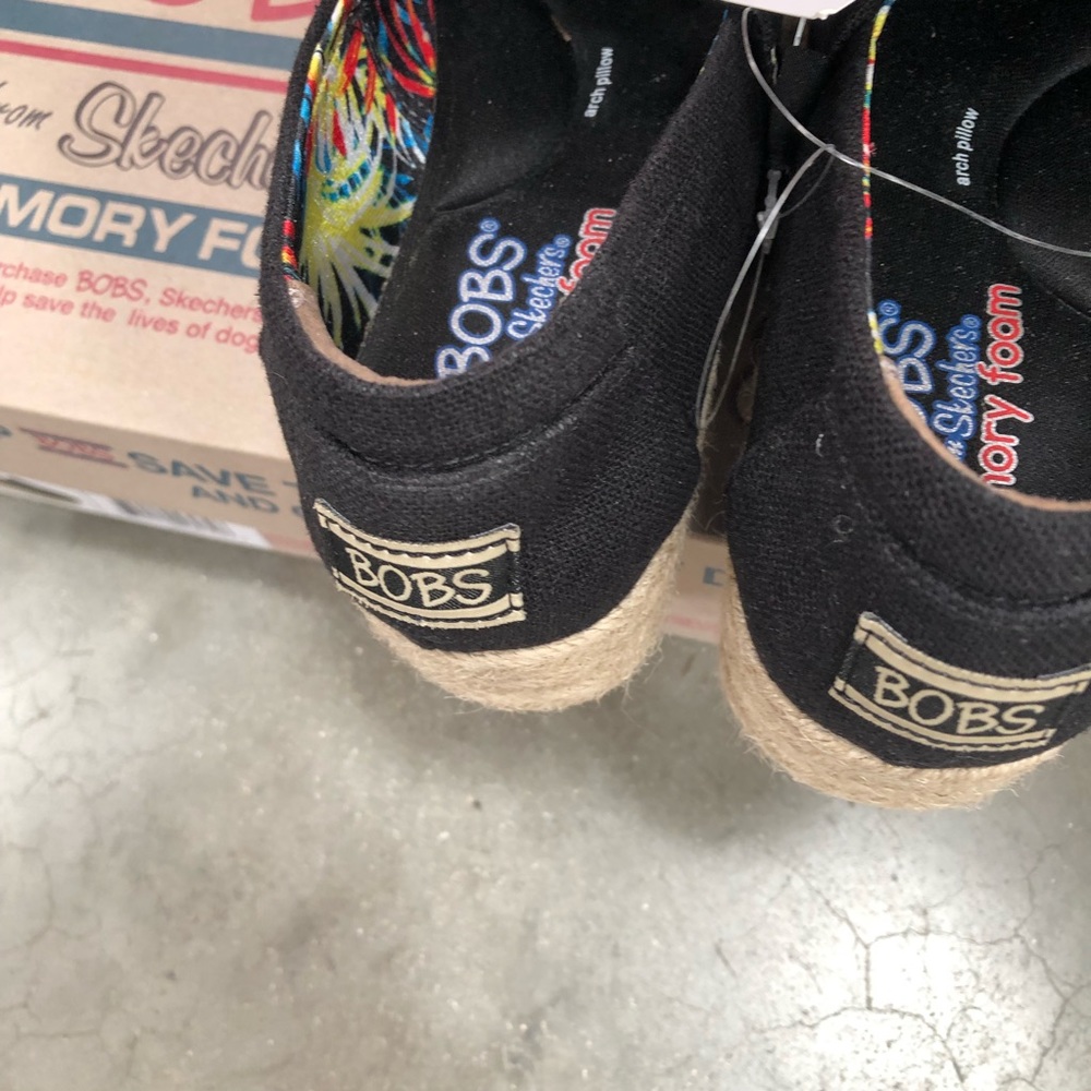 Bob’s by Sketchers Wedge Canvas Shoe - Picture 7 of 8